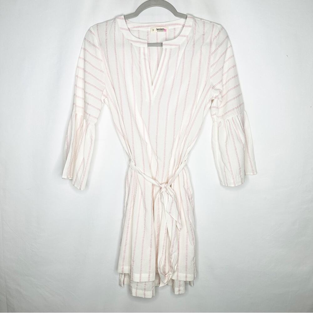 LEMLEM Pink & White Striped Tunic Dress NEW in Medium